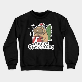 Hippo Give Gift Christmas Crewneck Sweatshirt